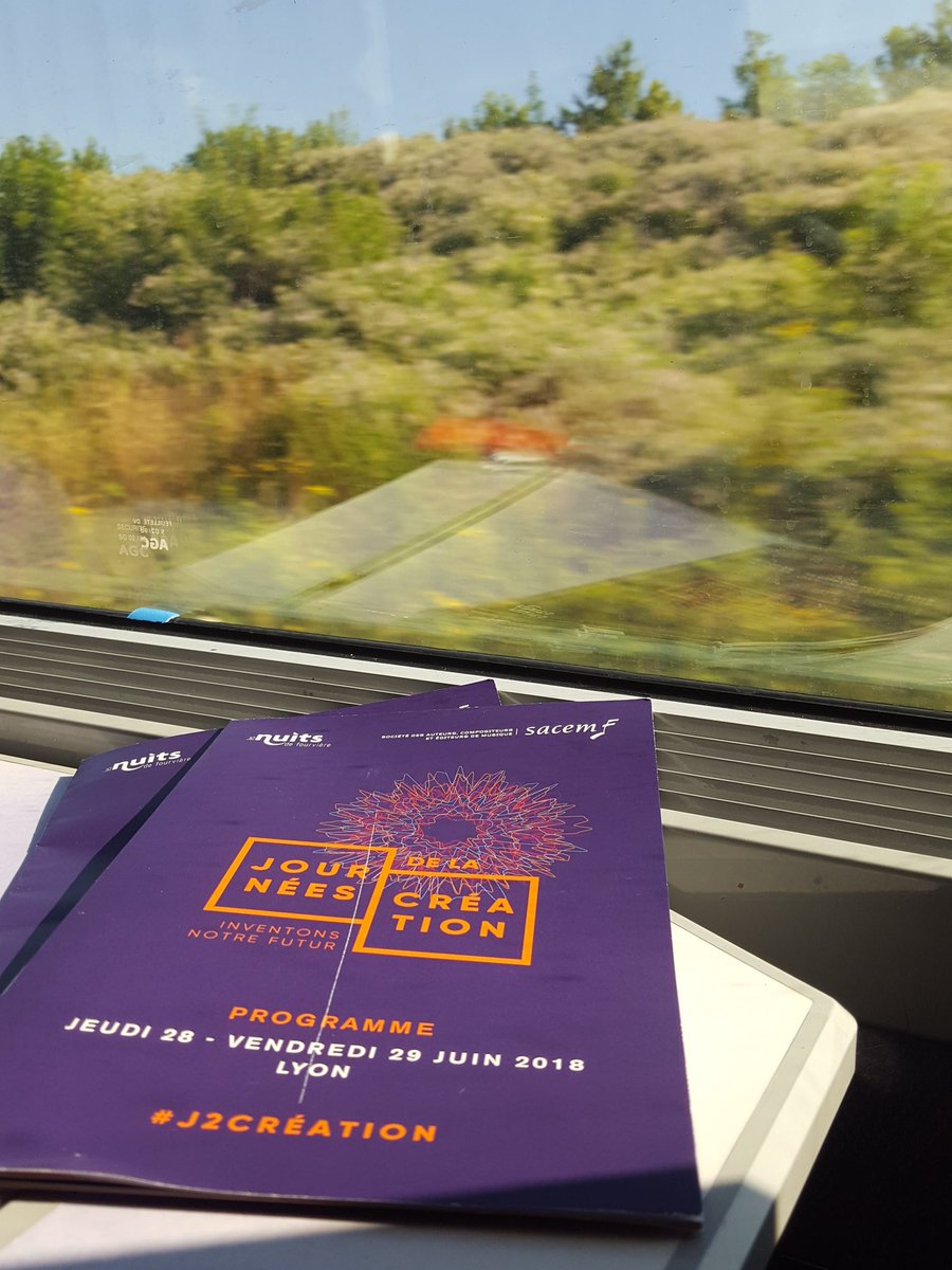 sacem's tweet image. En route pour les #J2Creation ! Direction les Nuits de @fourviere à Lyon. Début des débats à 14h, à suivre ici même 😀