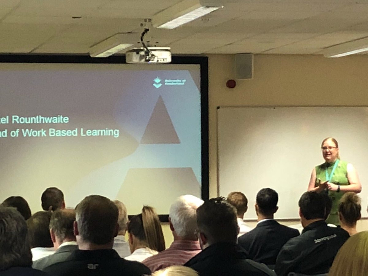 UoS_CaPE's tweet image. Hazel, our Head of Work Based Learning, gives her talk at the launch. #SAMproject