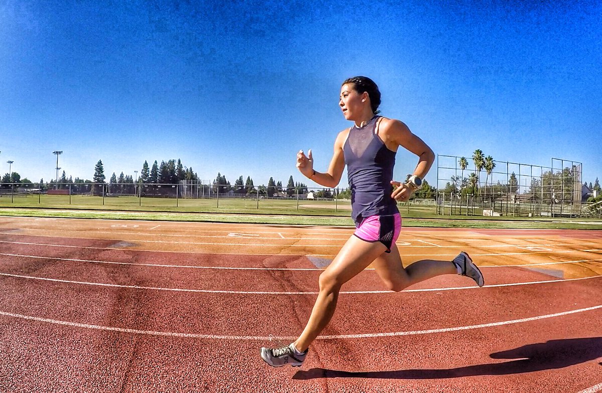 StephOrmond's tweet photo. These are the workouts where you find out what you’re made of.
•
99° + Speed Work = 💪🏽🍦
•
800m | 2:58
400m | 1:17
400m | 1:20
300m | :54
•
#runfresno #optoutside #runhappy #morethanmiles #bostonstrong #beatyesterday #lululemon #stravarun #runOOTD #yourworldtorun #onrunning https://t.co/7I5Fgt0eXK