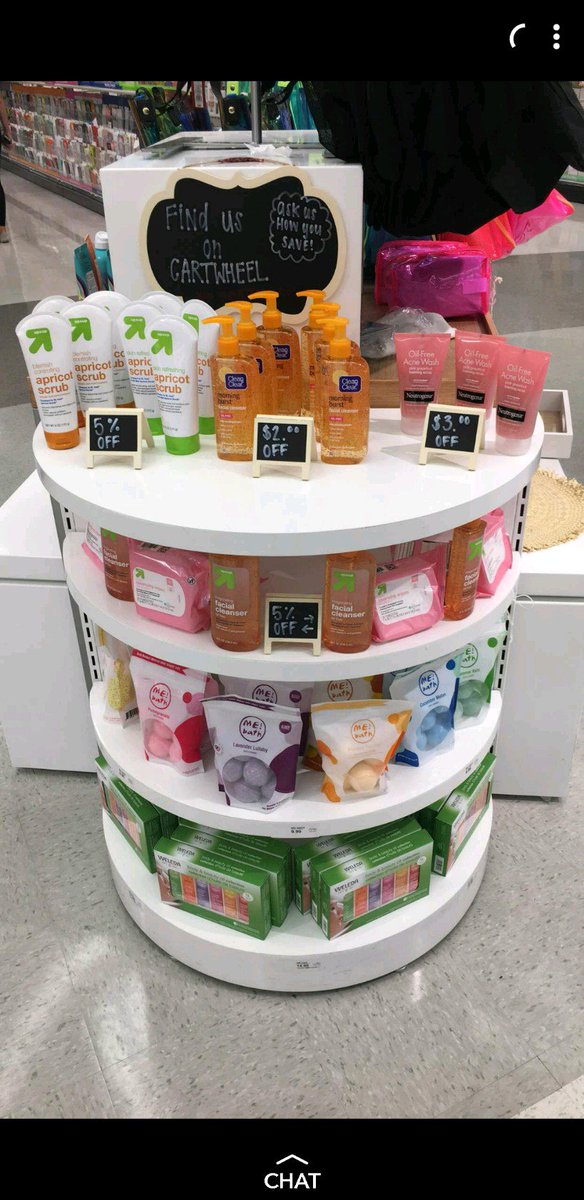 JazminCor's tweet photo. With all these Cartwheel deals these items are a steal! Come visit us at #T0293 and speak with one of our Beauty Experts for all your skincare needs! https://t.co/YE7YN0pvrx