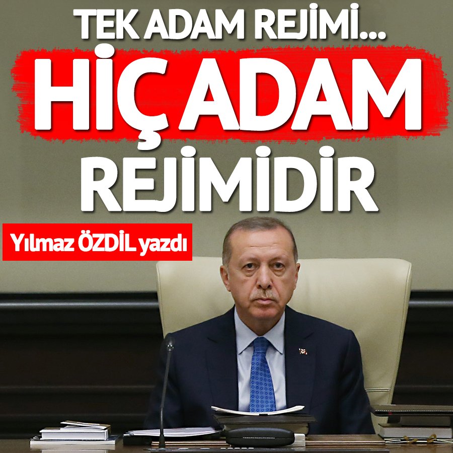 Hiç adam'ın ne demek olduğunu, hatta tek adam'ın bile başına neler açacağını, sayın ahalimiz ağır ağır çok ağır bedellerle öğrenecektir.
Yılmaz Özdil yazdı
sozcu.com.tr/2018/yazarlar/…