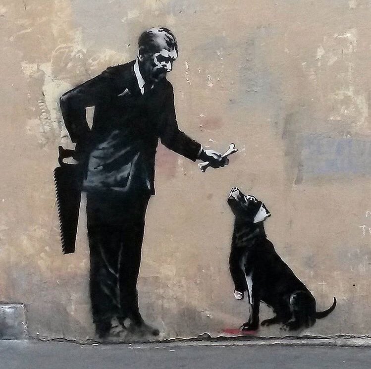 Sarbonne University. By <a href="/banksy/">Banksy</a> #banksynews #paris #france