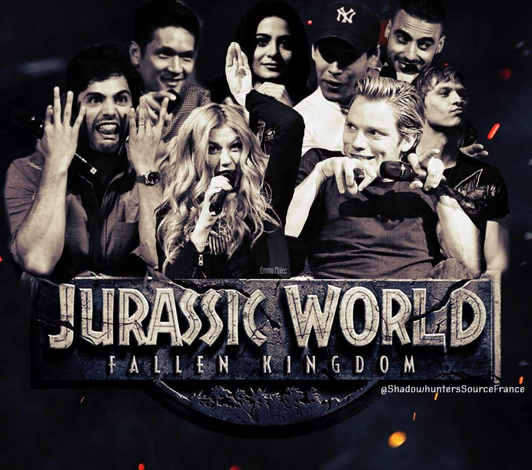 RollingEyes_'s tweet image. This is the best thing I&apos;ve ever seen 😂😍 #JurassicWorld #THOS2 (credits to @ShadowhuntersSourceFrance Emma Malec on FB)