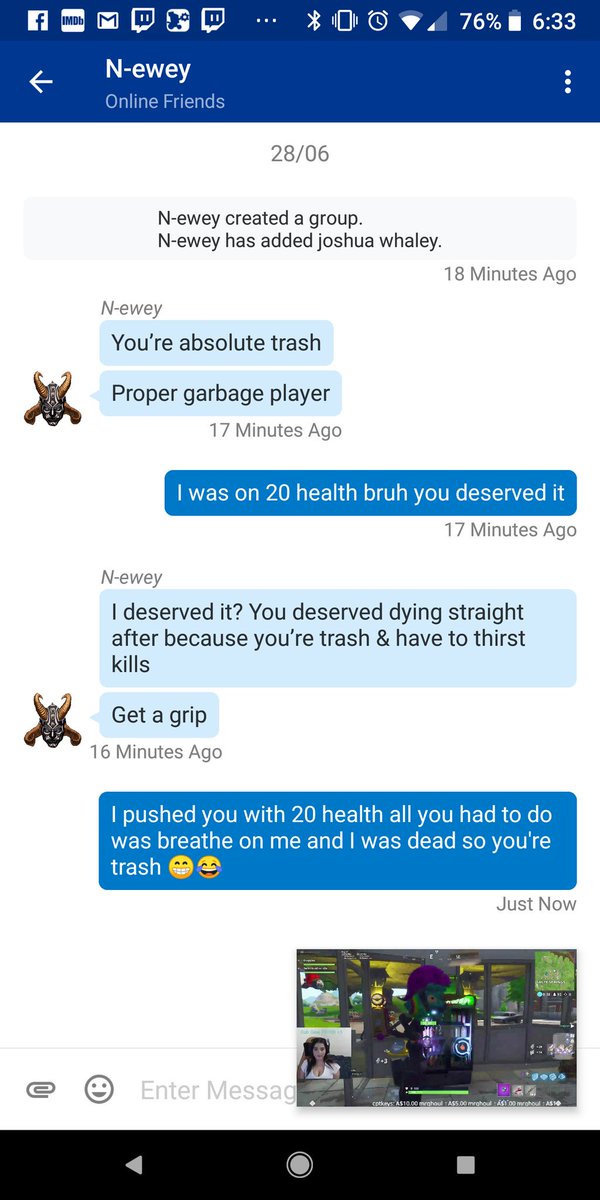 saladass_64's tweet image. My first fortnite hate mail