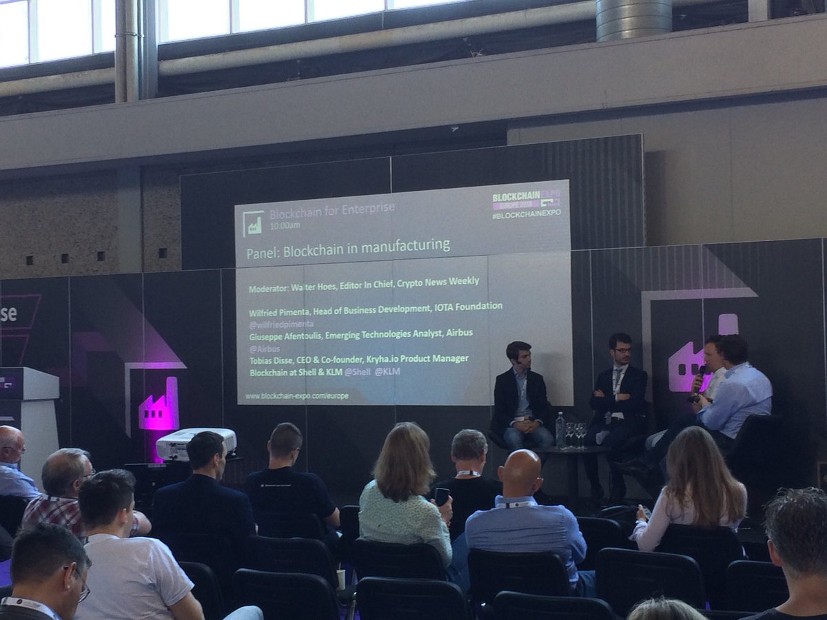 dutch_travel's tweet photo. @wilfriedpimenta #Giuseppe @Airbus #Tobias @kryha_io @CNW_Walter #IoTTechExpo
Panel: @Shell @KLM @RAI_Amsterdam @Blockchain_Expo Amsterdam
#BlockchainInManufacturing https://t.co/xahurJYMzd