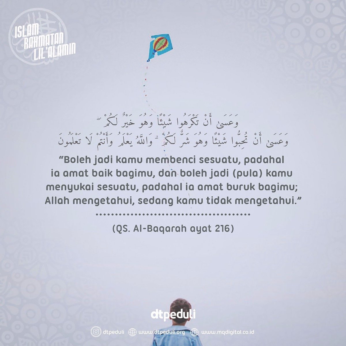 aagym's tweet photo. Saudaraku Dalam hidup ini kita harus siap dengan apa yang cocok dan yang tidak cocok dengan rencana kita. Karena kita punya rencana, Alloh juga punya rencana. Rencana Alloh pasti yang akan terjadi. Dan, rencana Alloh pasti yang paling baik.

.. https://t.co/ntgTH4FgMC