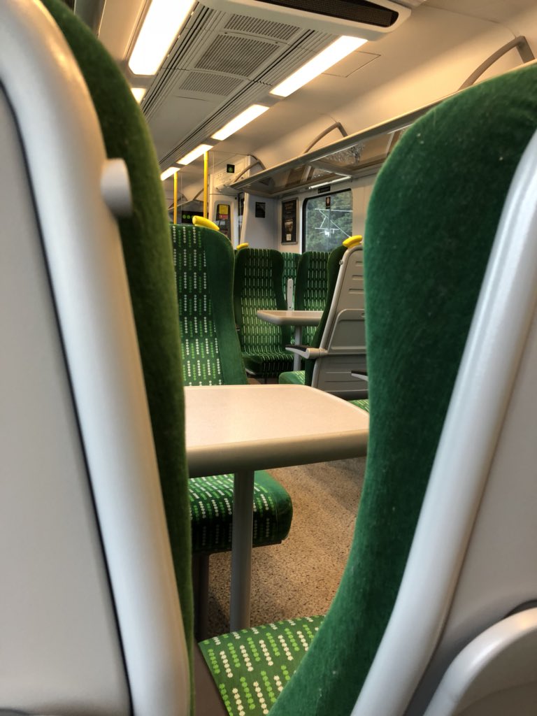 JVanDanzig's tweet photo. You know it’s an early start when it’s an empty train!! On my way to #HealthPlusCare https://t.co/HOVXnEd0pi