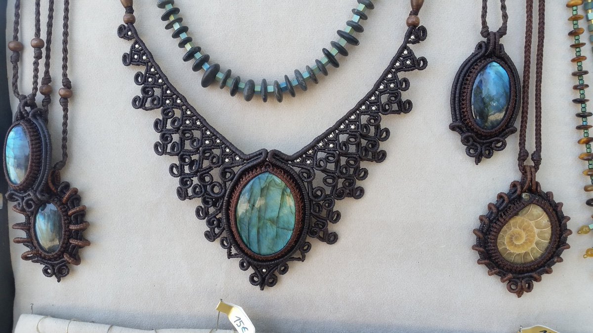 CreteVisitor's tweet image. Andrea Bucherova's beautiful necklaces &amp;amp; bracelets. Look out for her at Apothiki, Triopetra long beach. South Rethymno region.