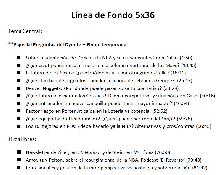 LineadeFondoNBA's tweet image. Recordamos que ya está disponible el programa de esta semana. Especial del oyente final para cerrar la temporada. 

ivoox.com/linea-fondo-nb…