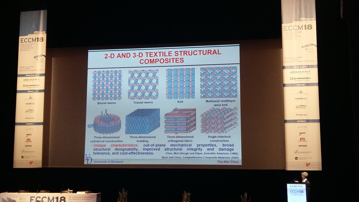 cinnamon_fella's tweet photo. It's the last day of my conference  (#eccm18), and they're kicking it off with one of the biggest names in composite science, Dr T.-W. Chou. Really glad I've had the opportunity to be here. https://t.co/3mc1ymC3ED