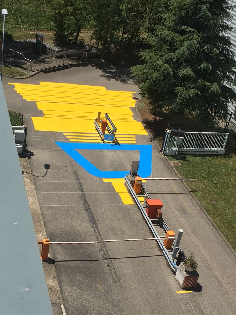 LHCb painted on floor.