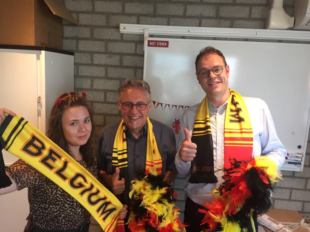 Ons verkoop/marketing team België wenst alle Belgen vanavond veel succes en plezier met de wedstrijd. Wij zijn er alvast klaar voor!