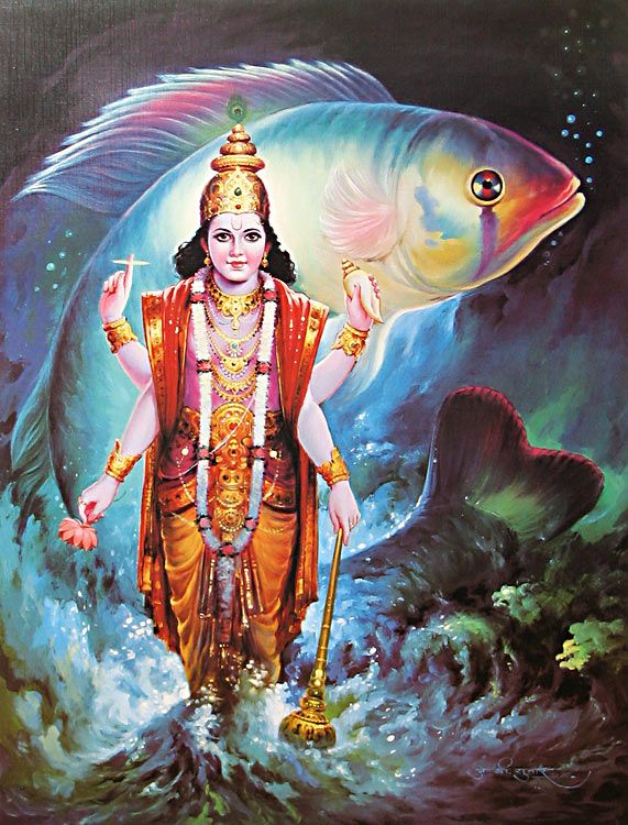 Intekhab Alam on Twitter: "Matsya (Sanskrit: मत्स्य, fish ...