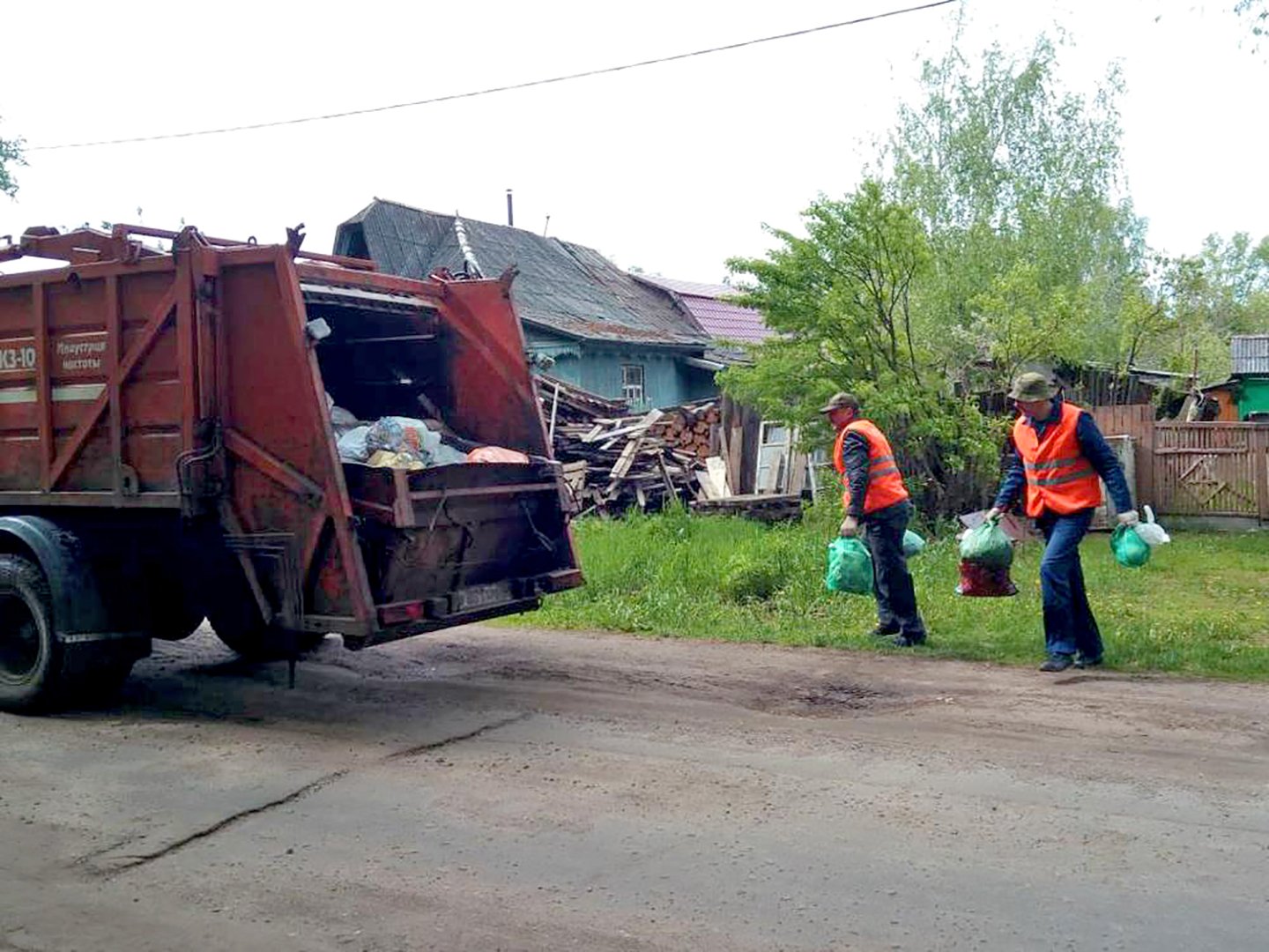 вывозка мусора в частном секторе