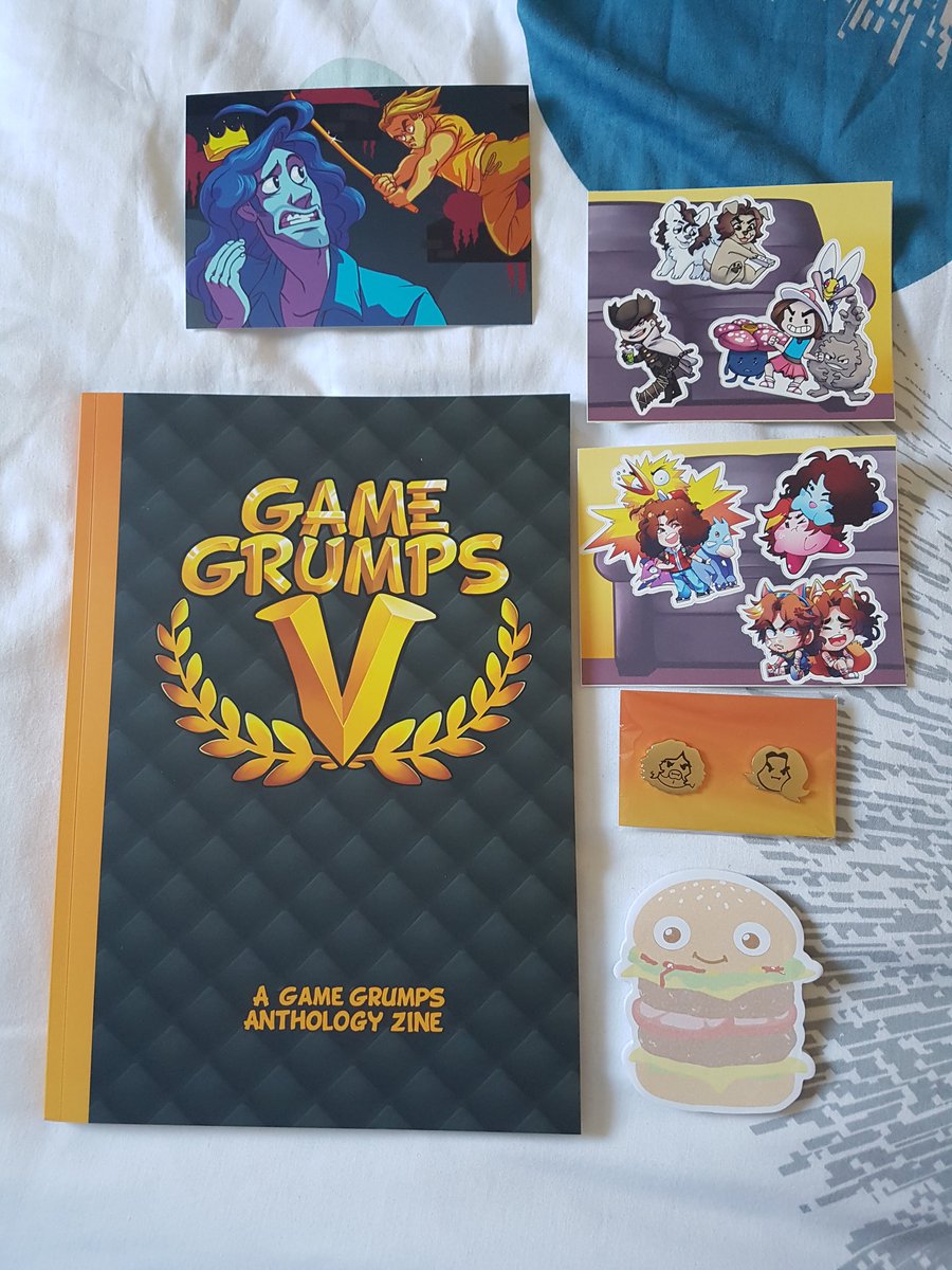 They finally arrived! The artwork is absolutely beautiful, to everyone who contributed you are absolutely amazing at what you do ❤️ thank you <a href="/GameGrumpsZine/">Game Grumps Zine</a> <a href="/GameGrumps/">Game Grumps</a> 😀