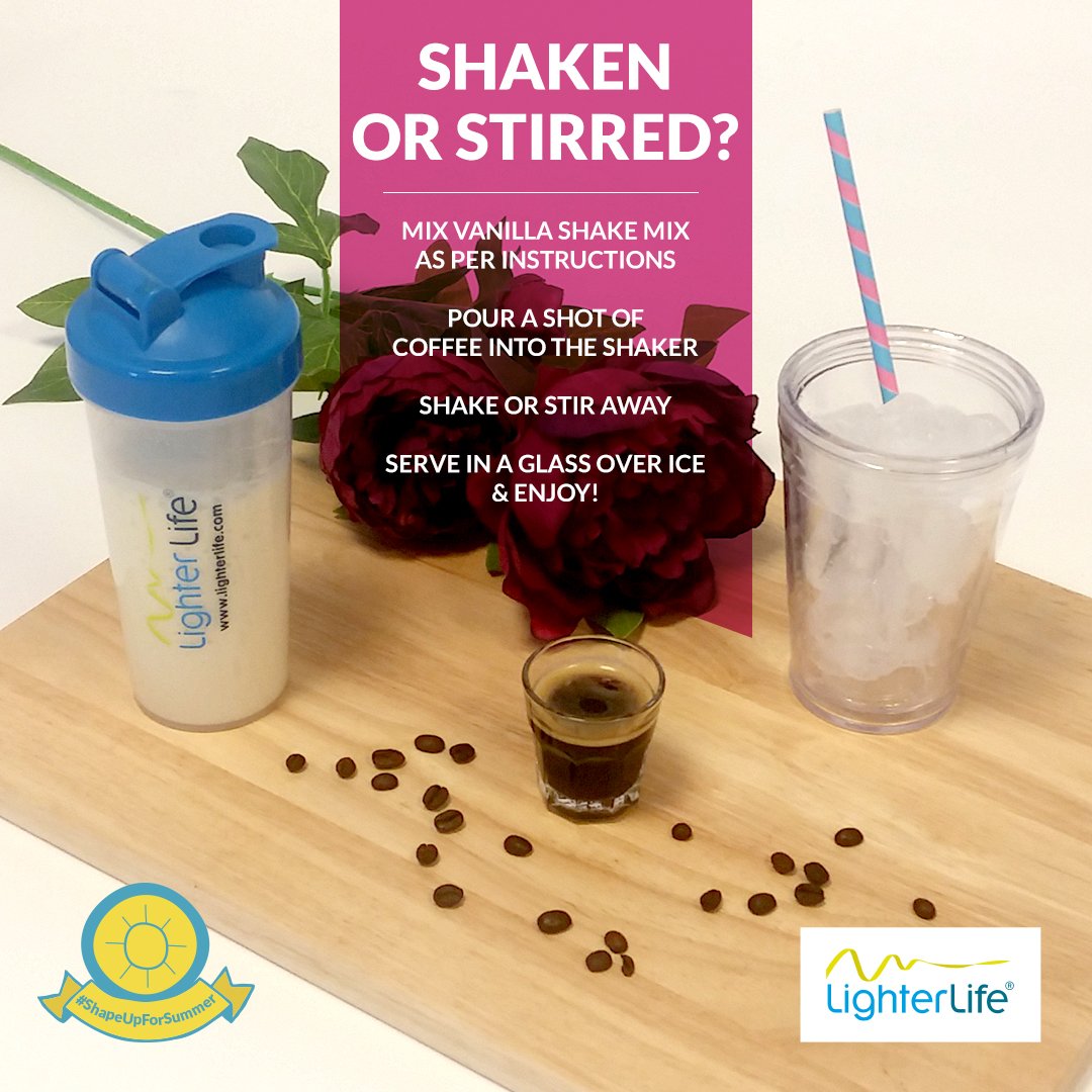 lighterlife's tweet photo. Indulge in an iced coffee Vanilla Shake this summer. Available to buy online or from your local Counsellor or Mentor. #ShapeUpForSummer. #LighterLifeProduct #WeightLoss https://t.co/aHEN7j5CGJ https://t.co/a3Djjrvs7I