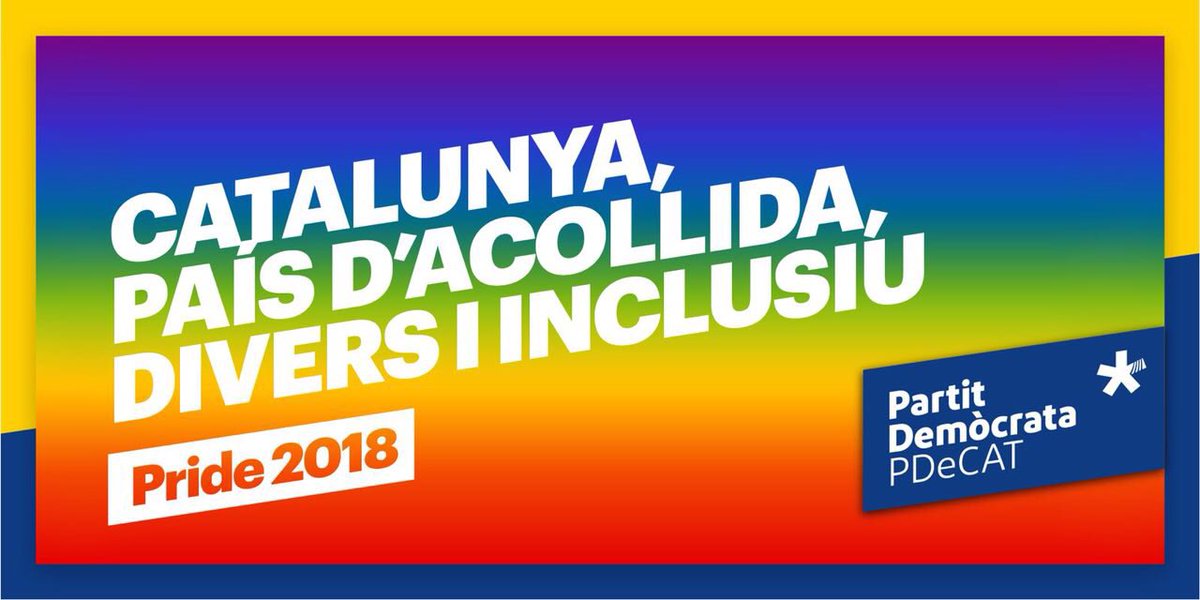 PDeCATSCFarners's tweet photo. 🏳️‍🌈Avui i cada dia, defensem una societat diversa, oberta i inclusiva! Feliç #pride2018⁠ ⁠⁠ ⁠ #orgullGTBI #loveislove⁠ ⁠⁠ ⁠ https://t.co/9ehmxrdC9R