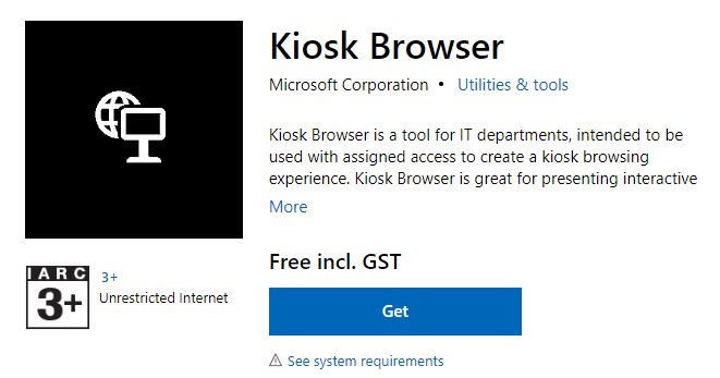 MyNameIsMurray's tweet photo. Want to use a #Windows10 device as a #kiosk? Look into #AssignedAccess. Wanting a web kiosk? Then also check out Microsoft's new #KioskBrowser app: You can get it in the #WindowsStore & #BusinessStore, and can deploy/configure it with #Intune or #ConfigMgr https://t.co/YeksSkG6nV https://t.co/jBb21gebbx