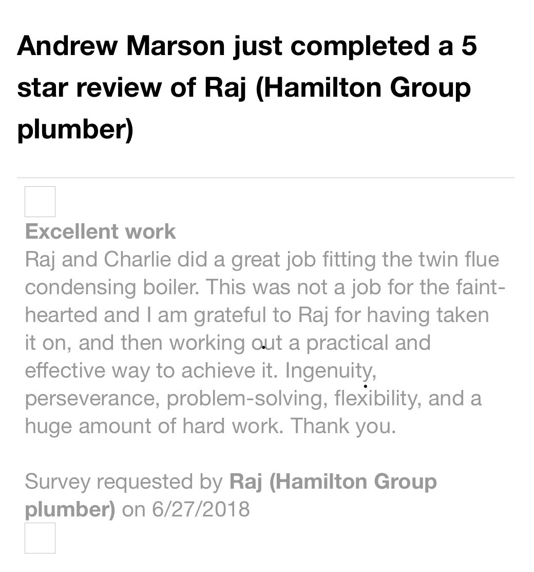 This is the kind of customer feedback every boss wants to wake up to. We don’t always always get it right, but this is what we strive for. Well done chaps 😉👊🏻