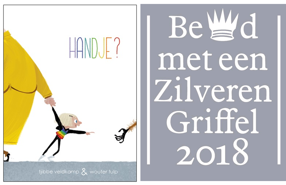 We are thrilled to announce that Tjibbe Veldkamp &amp; Wouter Tulp’s beautiful picture book ‘Handje?’ (TAKE MY HAND?) has been awarded the Zilveren Griffel (Silver Stylus)! It is the fourth time that author Tjibbe Veldkamp has received this award for his work.