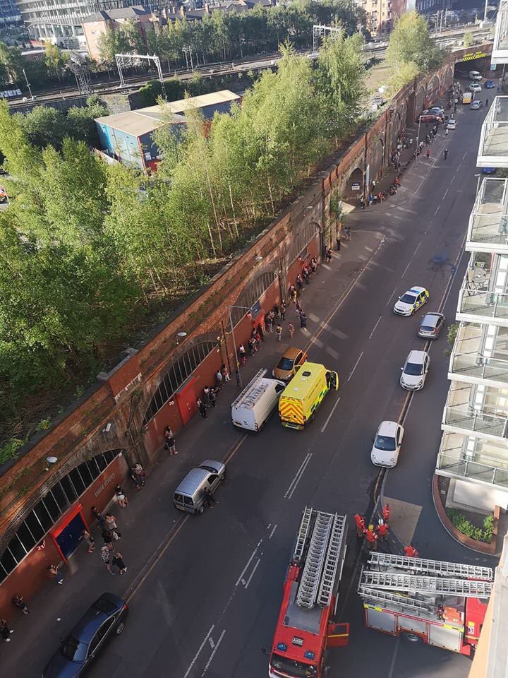 GqrMcr's tweet image. No one should have to wake up to these scenes. Really feeling for our very close neighbours at a building in the GQ next to the ones with flammable cladding. This is frightening. We need action not words!  #grenfell #cladding #acmcladding