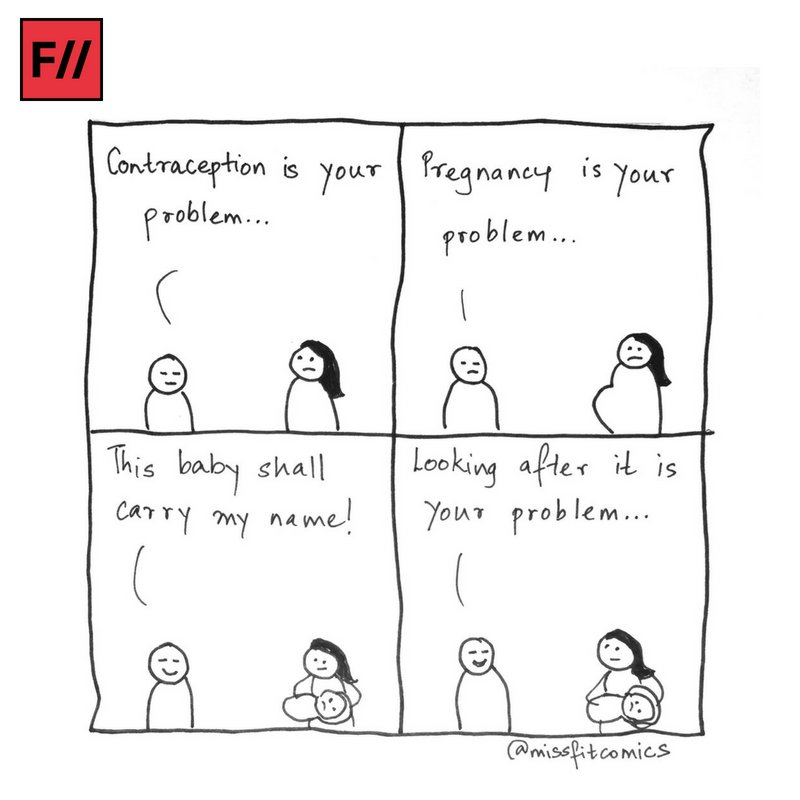 Patriarchy sure is convenient, eh?

[Comic by @godbolet.]