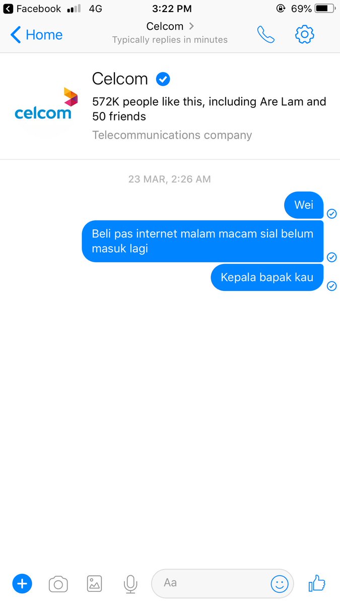 hafizzaki's tweet photo. Terbaca chat lama dengan celcom🙏🏼 https://t.co/CYKyCIRnJo