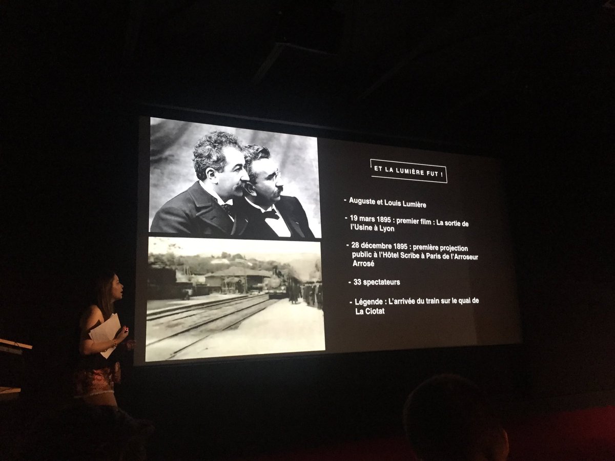 vmoreau_'s tweet photo. Se souvenir des précurseurs pour parler de l’avenir du cinéma. Présentation de l’histoire du cinema #frereslumiere #cinemasterclass #tranfonum #mbadmb https://t.co/1Zu7oicFYx