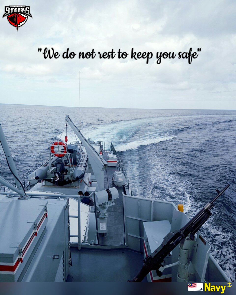 You are never alone.
'We do not rest to keep you safe'
@tldm_rasmi @NavySDK
#stingrays3510 #NavyPeople #Navy #TLDM #Kesiapsiagaan #SediaBerkorban