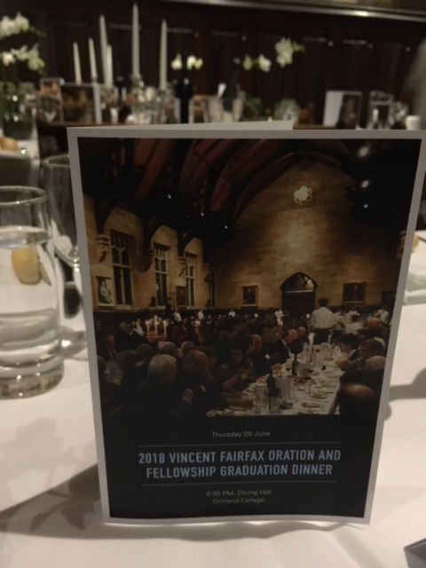 CEL_Ethics's tweet photo. The tables are set, the preparation is done and the dining hall at Ormond College  is looking resplendent for tonight's Vincent Fairfax Oration and Graduation Dinner with guest speaker Shayne Elliott, CEO @ANZ_AU . #VincentFairfaxFellowship #ethicalleadership https://t.co/t8G7er5dLV