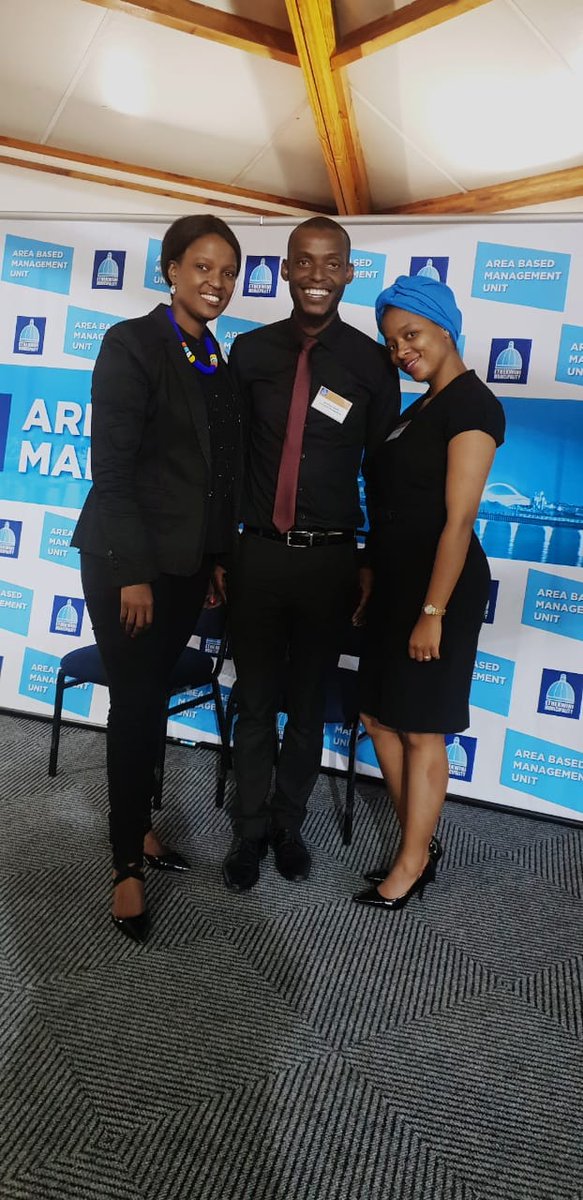 IamMbusoZA's tweet photo. @eThekwiniM 'ABM unit staff members Thobile Ngcobo Project oordinator Nkululeko Ngcobo Zone Support Officer & Pamella Msomi Project Administrator pose for a pic at Servant Leadership Seminar @mbonambi_linda Cc @EMubuntu #eThekwiniM
#Quest4TheTrenches
#ServantsLeadSA #EMubuntu https://t.co/hZ3AZparHt