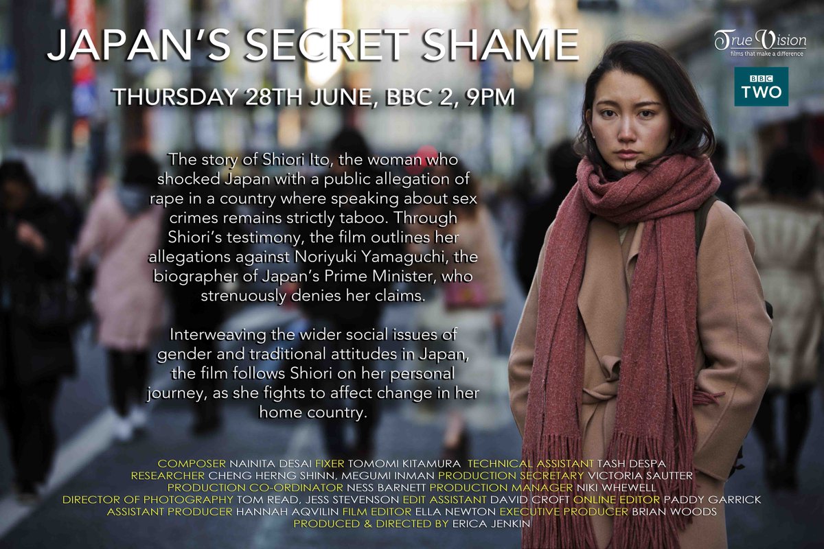 Brian Woods (@briantruevision) on Twitter photo After the England game, switch to BBC2 at 9, for the brilliant Japan’s Secret Shame. Superb film from debut film-maker, Erica Jenkin <a href="/BBCThisWorld/">BBC This World</a> <a href="/truevisiontv/">True Vision Productions</a> After the England game, switch to BBC2 at 9, for the brilliant Japan’s Secret Shame. Superb film from debut film-maker, Erica Jenkin <a href="/BBCThisWorld/">BBC This World</a> <a href="/truevisiontv/">True Vision Productions</a>