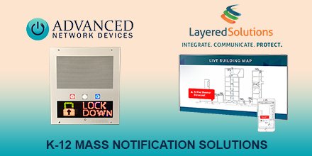 AdvNetDevices's tweet photo. Improve student safety and engagement by combining visual + voice notifications with @AdvNetDevices and @LSISolvesSafety. Read all about it!  https://t.co/40rS0FQ2OW   #SchoolSafety #EmergencyManagement https://t.co/jK08u4C6ef
