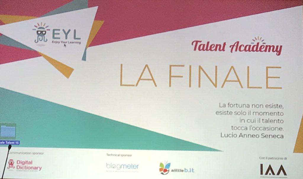 ayming_it's tweet image. Sta per iniziare la #finale della #TalentAcademy @EnjoyYLearning ! In bocca al lupo a tutti i team!