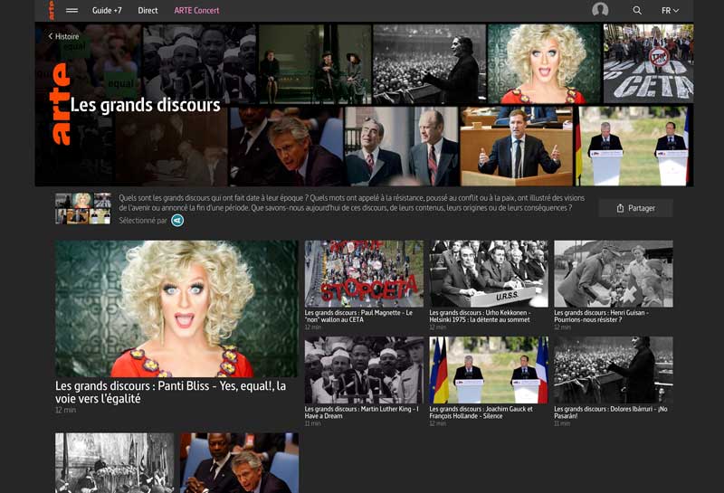 WDocumentaire's tweet image. Mise en ligne de la saison 2 des Grands discours, la websérie de documentaires co-écrire par Jean Bulot et Aurélie Luneau… web-documentaire.org/oeuvres-webdoc… #webdoc #documentaire #arte