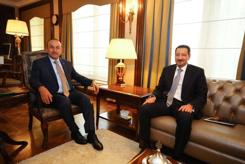 We discussed possible upcoming visits between #Turkey and #SaudiArabia, and regional issues, in particular #Palestine and #Yemen with Ambassador Waleed A. Elkhereiji of Saudi Arabia.