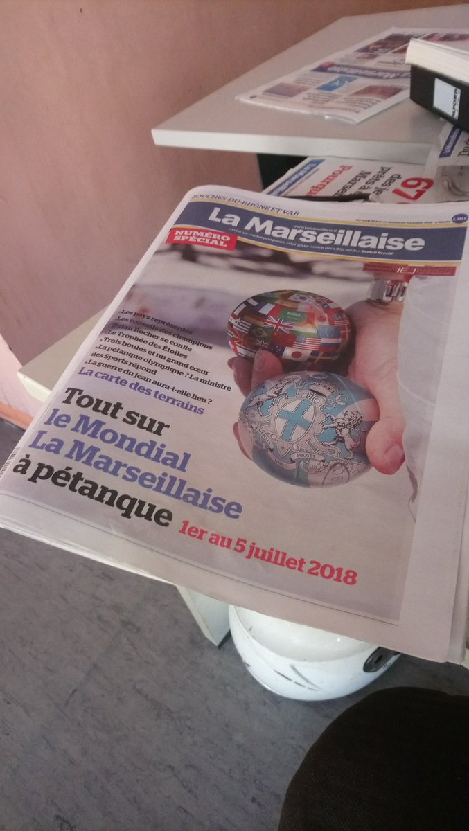 Félicitations aux étudiants de l'@ECSIEJmarseille pour la réalisation du supplément spécial Mondial dans <a href="/lamarsweb/">La Marseillaise</a> du jour ! #MLM2018