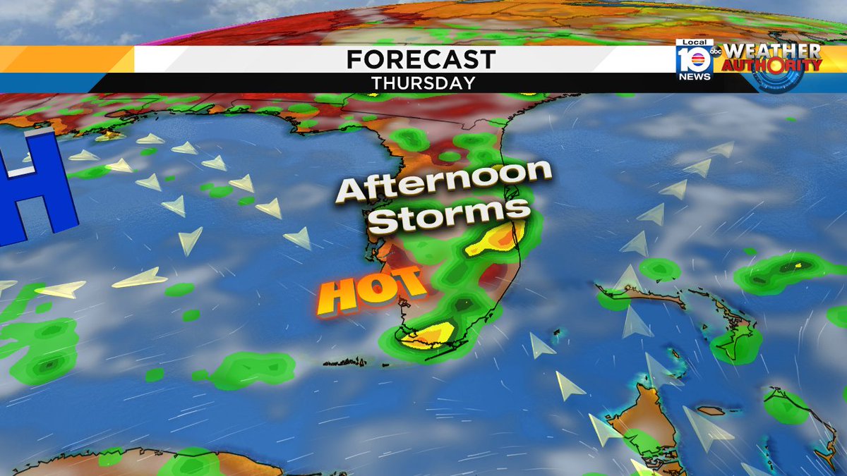 Get ready for another hot and humid day, with a chance of some afternoon storms. https://t.co/pjtZdaq1iz