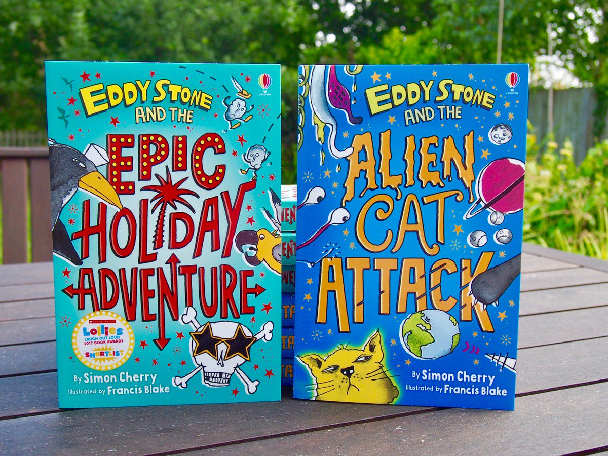 Excellent new covers and tweaked titles for the first two #EddyStone books, published today by those very nice people <a href="/Usborne/">Usborne Publishing</a>
New Eddy Stone and the Mean Genie's Curse coming in August