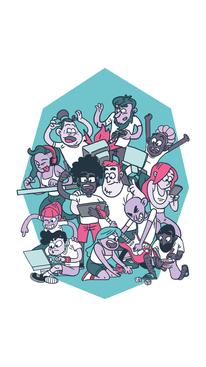 MalagaJam's tweet photo. ¡Atentos! que la semana que viene hay jam. En esta ocasión @Gallardo2D se ha encargado de hacer esta increíble ilustración que servirá como diseño para las camisetas. ¿Te vas a quedar sin tu entrada? https://t.co/Wl3ZW4vQNP https://t.co/TPrAKjPrfQ