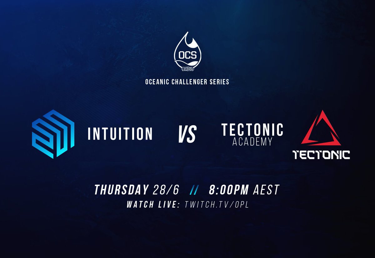 IntuitionOCE's tweet photo. We are excited to announce that @GutsOCE will be making his highly anticipated return to the competitive scene in our match against @tectonicopl Academy tonight!

Catch all the action in less than an hour~

⏱ 8:00 PM AEST
📺 https://t.co/XLRwv5pw1P | @OPL https://t.co/8YleTvnkhE