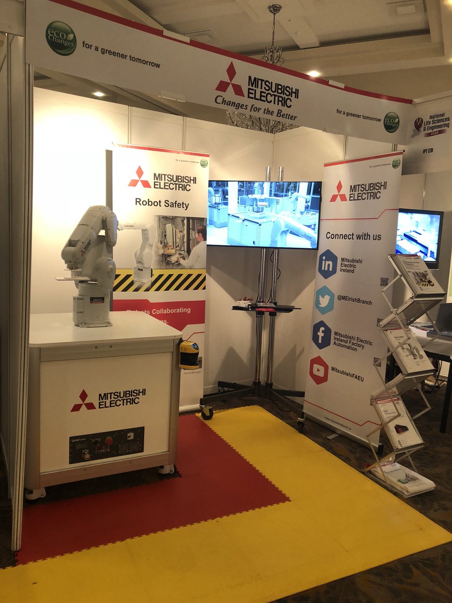 MEIrishbranch's tweet image. Have you ever seen our robot safety technology? Ever wondered if humans could work alongside robots? Check out our stand at the National Life Sciences & Engineering Expo to discover more... @LifeScienceExpo #robotsafety #robothumancollaboration #robottechnology #lifesciencesexpo