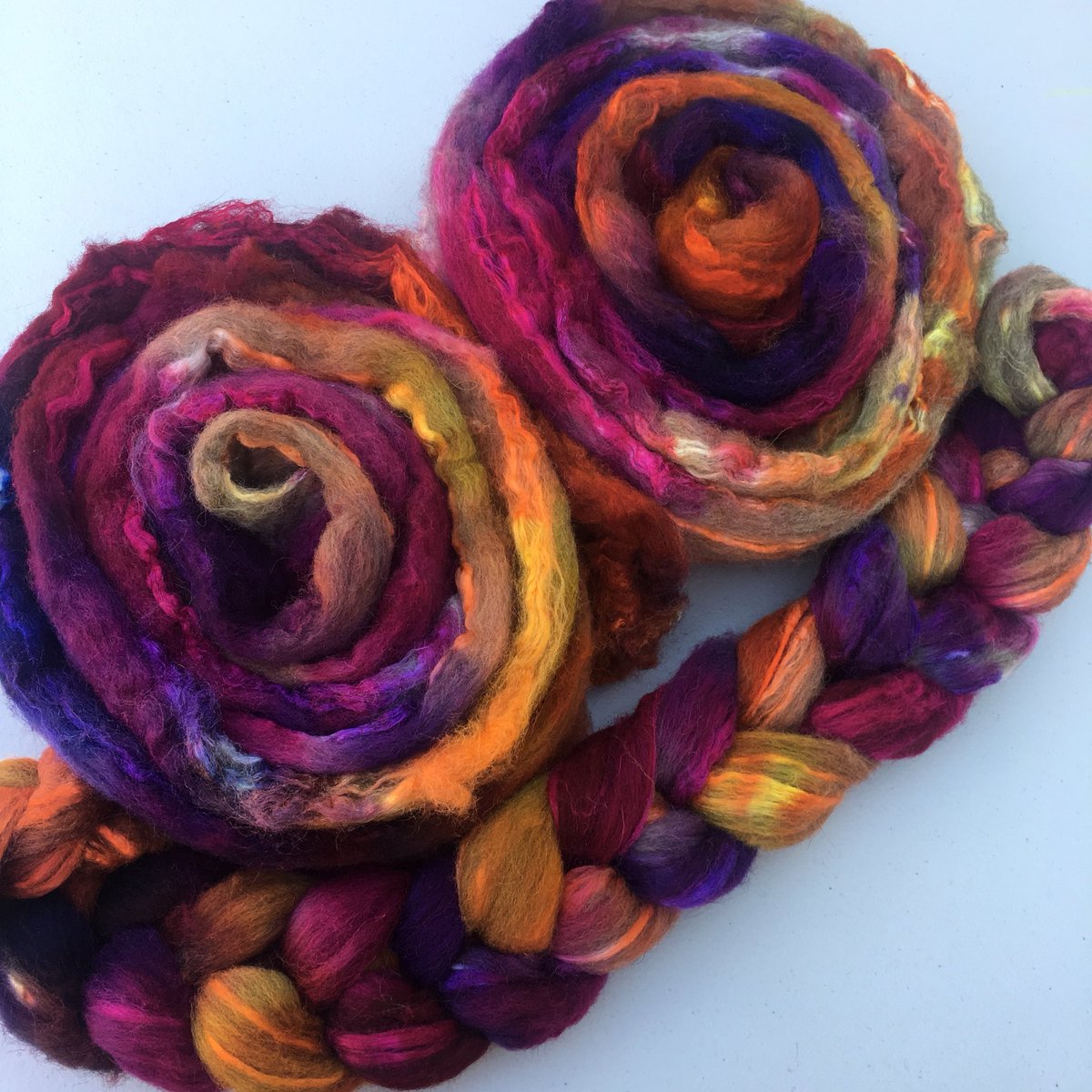 yarnsfromplain's tweet image. Inspired by @countessablaze , If I Want Exposure I’ll Get My Tits Out Halfway With The Sheep 70/30 Grey Shetland/Tussah Silk, launches 1st July. £3 from each braid to The Joshua Tree, providing support to families dealing with childhood cancers. #titsoutcollective #handdyed