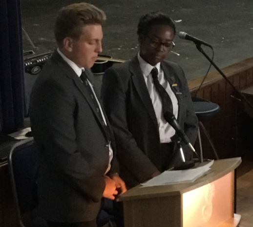 DurringtonHigh's tweet image. Fantastic year 11 leavers assembly celebrating the last 4 years, with an inspiring speech from their head boy and girl, Love and Alastair - 'we have grown to be strong, young people ready to take on what the future may bring.' #y11leavers #finalassembly
