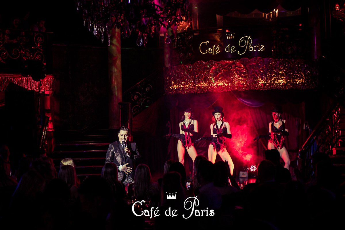 TheStageCDP's tweet photo. Saturdays are a synonym for Showtime Cabaret! The best cabaret performers worldwide take the The Stage at Cafe de Paris! Doors open at 6pm! Advance tickets available here https://t.co/ZJ3Dyr8sAp https://t.co/9D4N3vrPDq