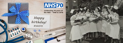 Happy birthday NHS! Today we will be celebrating 70 years of our National Health Service – 1948 to 2018. #NHS70