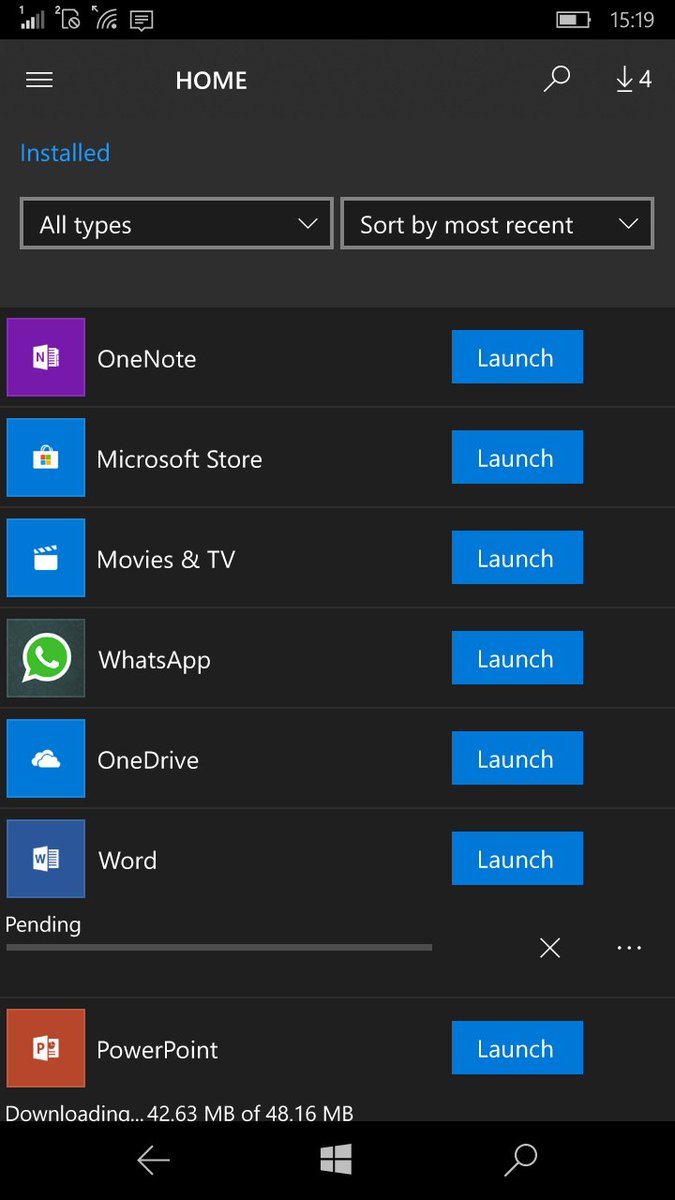 christoph_fer's tweet image. Microsoft Store&apos;s new Library experience in #Windows10Mobile