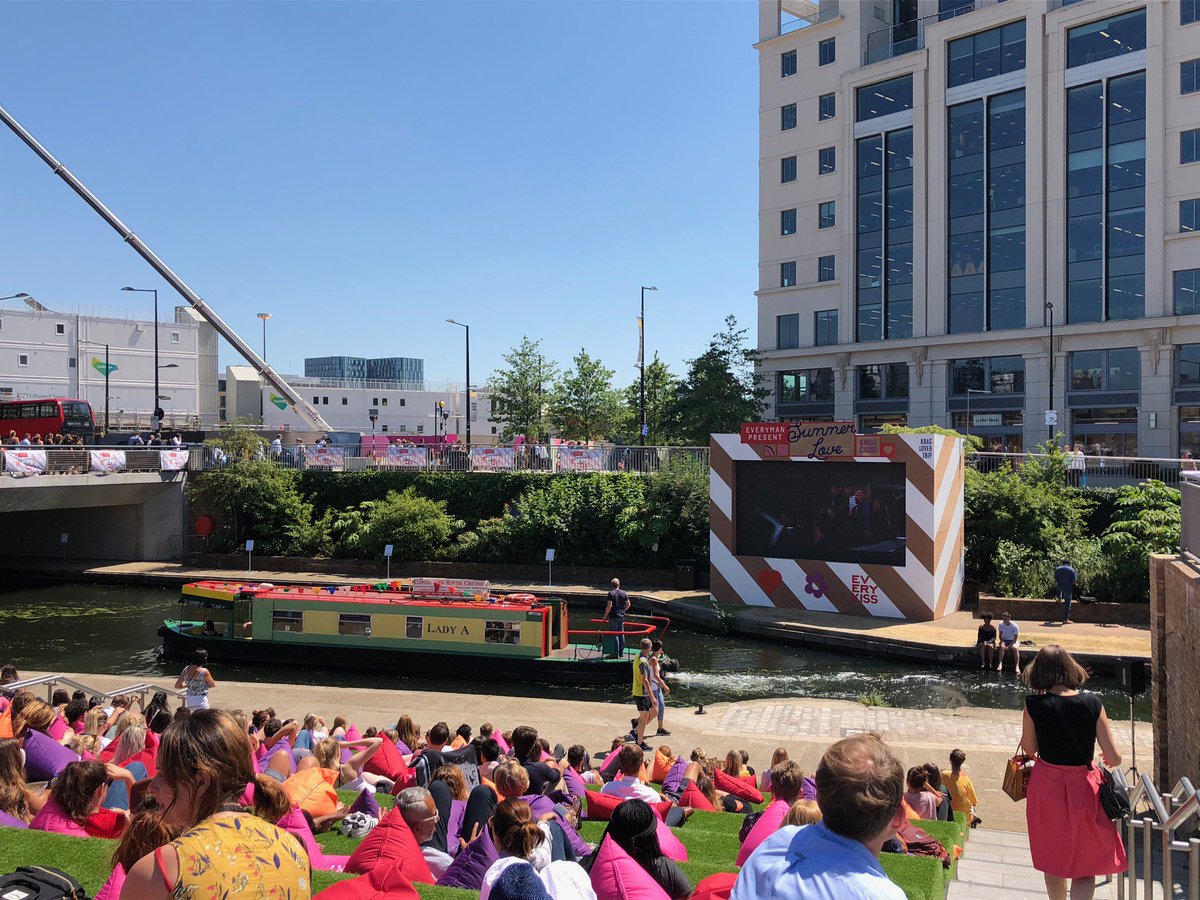 Summer Love has docked on the banks of Regents Canal ☀️🎞️
 
Head down to Kings Cross and take a seat at our outdoor cinema where today we'll be showing Never Ending Story and Romeo + Juliet 💘
 
More details: bit.ly/2M87eP7 
 
#EverymanCinema
