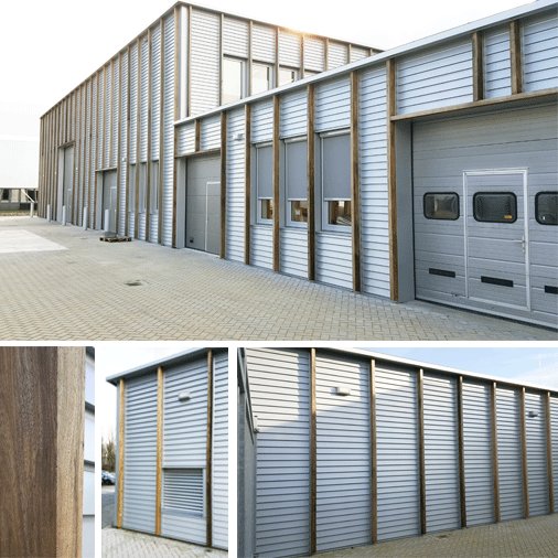 #Gemodificeerd #Fraké op de buitenwanden van dit gebouw. Meer over dit project, de voor/nadelen van hout: bit.ly/2MvHsnY  #houtdaagtjeuit