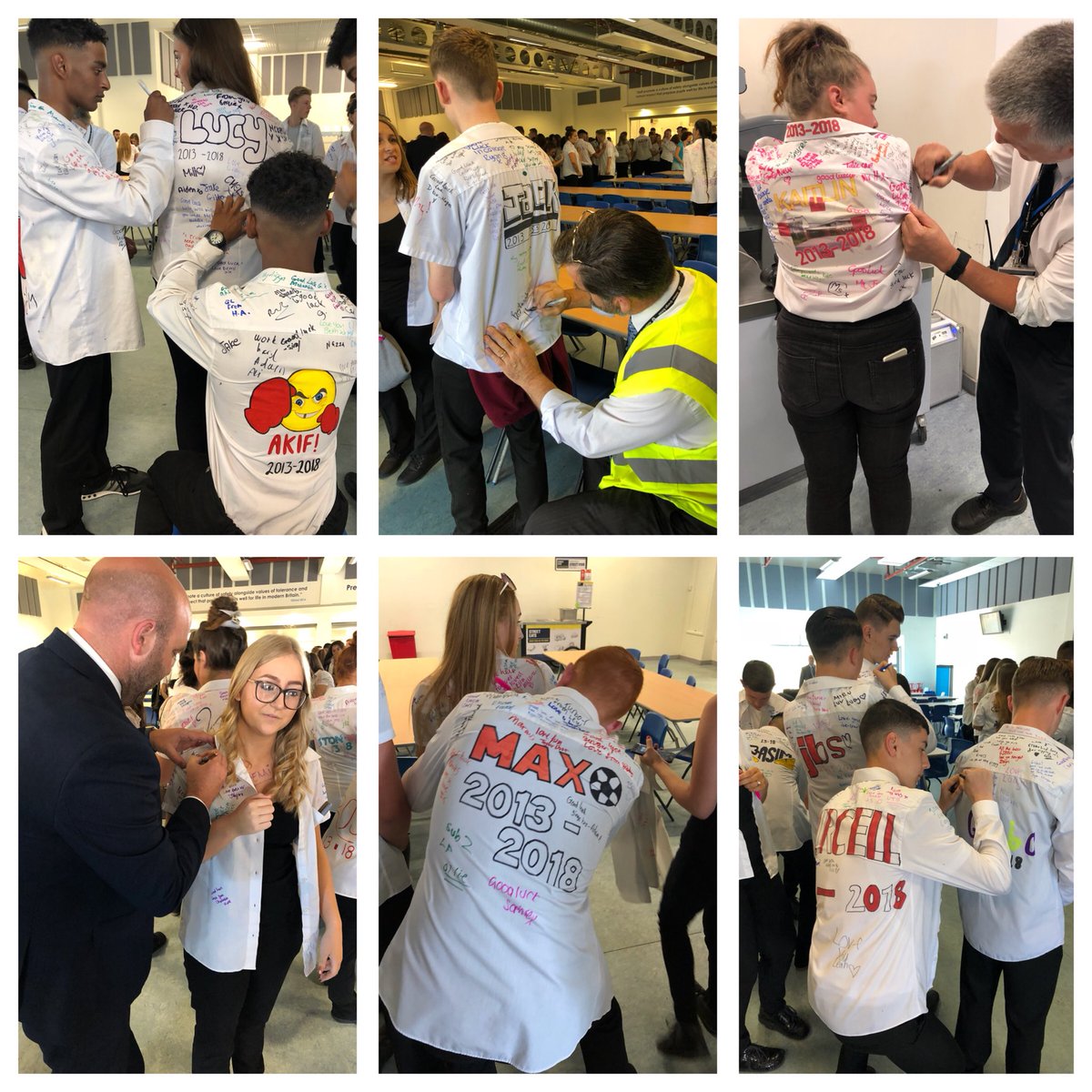 Shirt designing for Leavers’ Day is a fine art now! #AGSpride